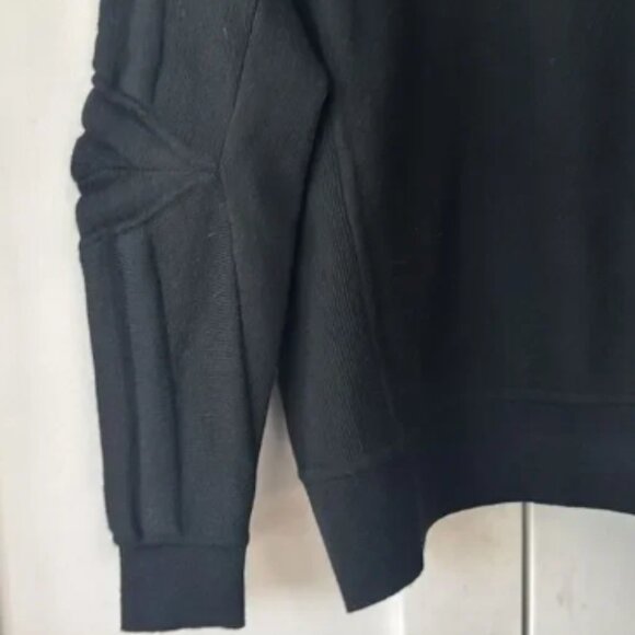 Vintage Polo Ralph Lauren Black Wool Men's Padded Arms and Shoulders Sweater - M - Picture 4 of 6